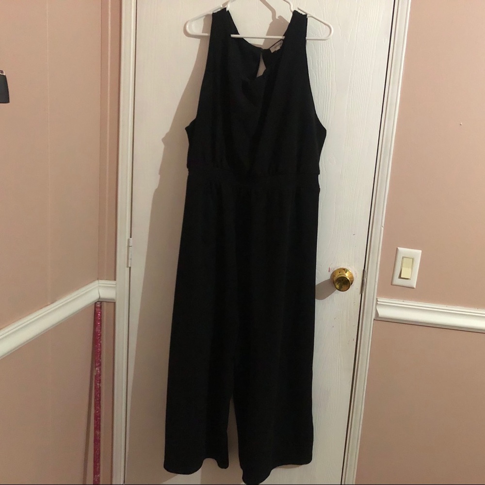 2X Eyeshadow black wide-leg jumpsuit